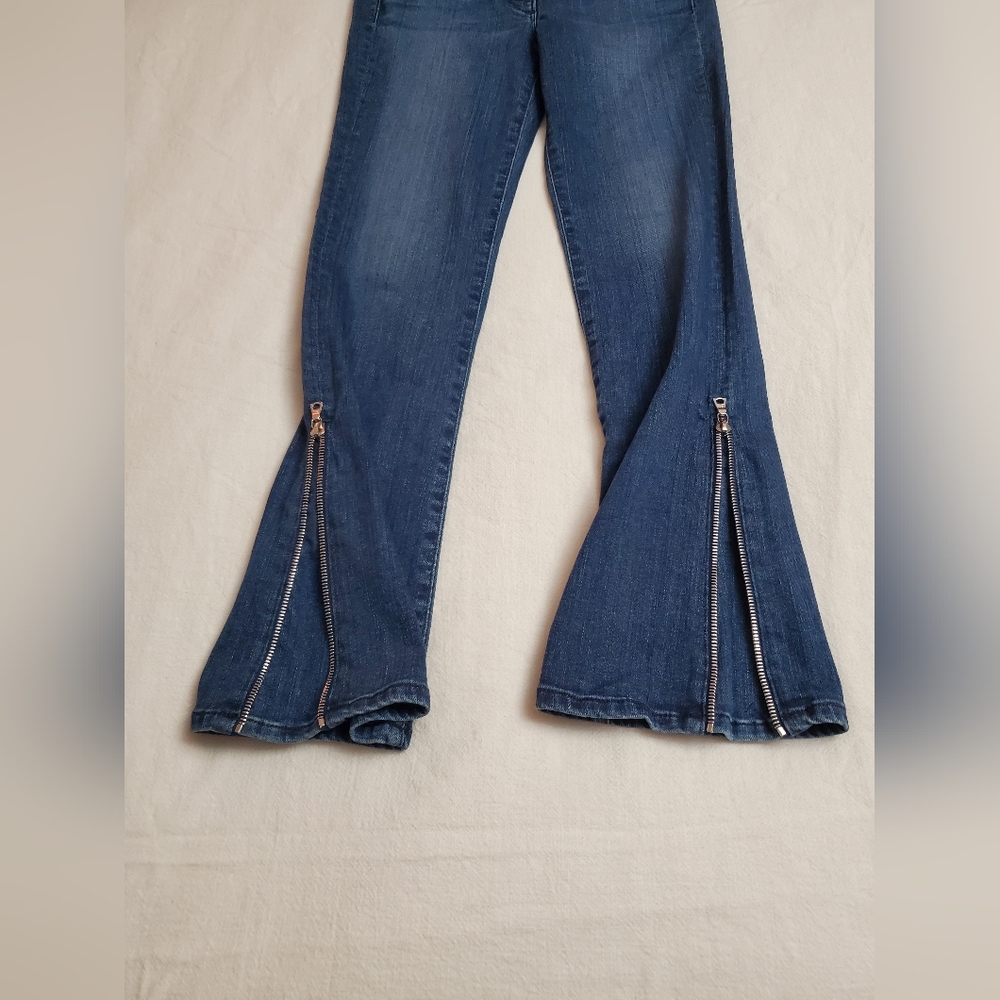 3x1 NYC High-Rise Side Zip Flare Jeans Women's Size 24 Classic Boho Chic - Picture 8 of 12